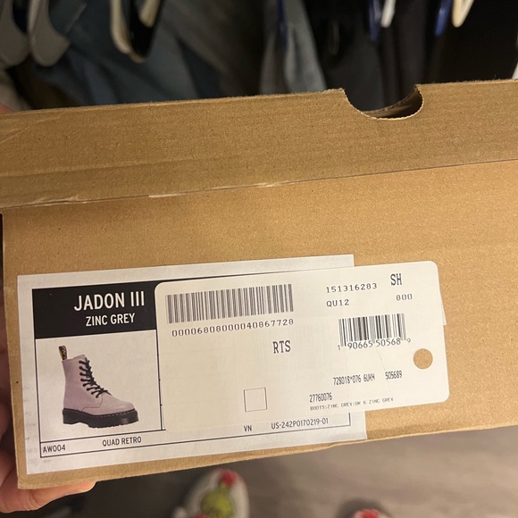 Jadon gray Pisa leather dr marten boots - Picture 6 of 6